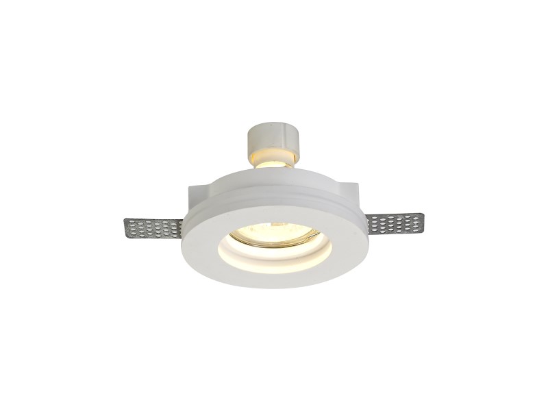 Stepped Downlight Round 1 Light White Paintable